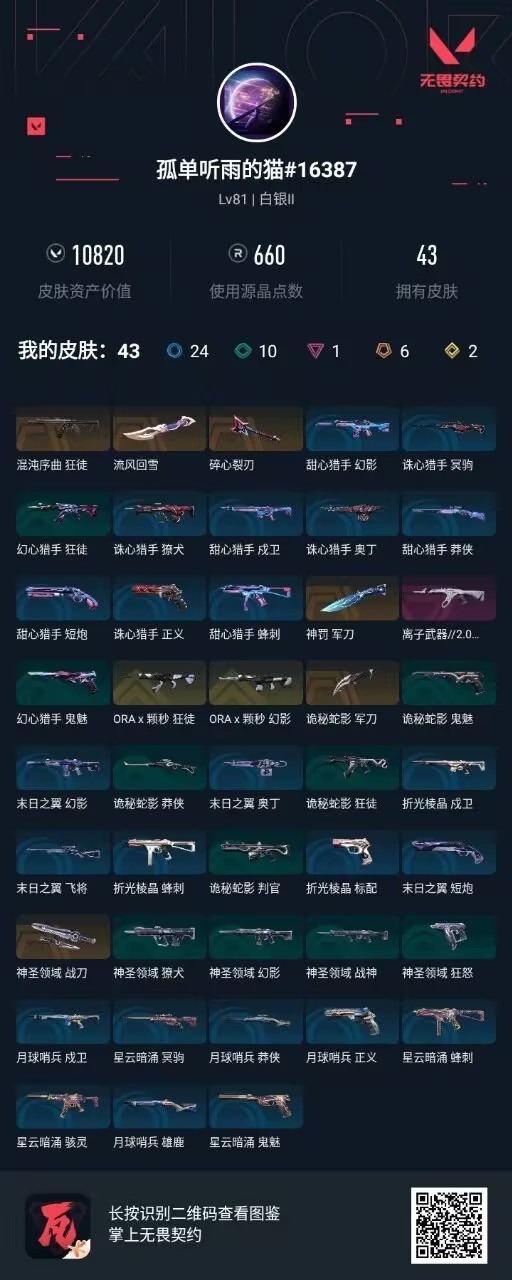 WWQQM41388无畏契约账号详情图4 WWQQM41388无畏契约账号详情图4