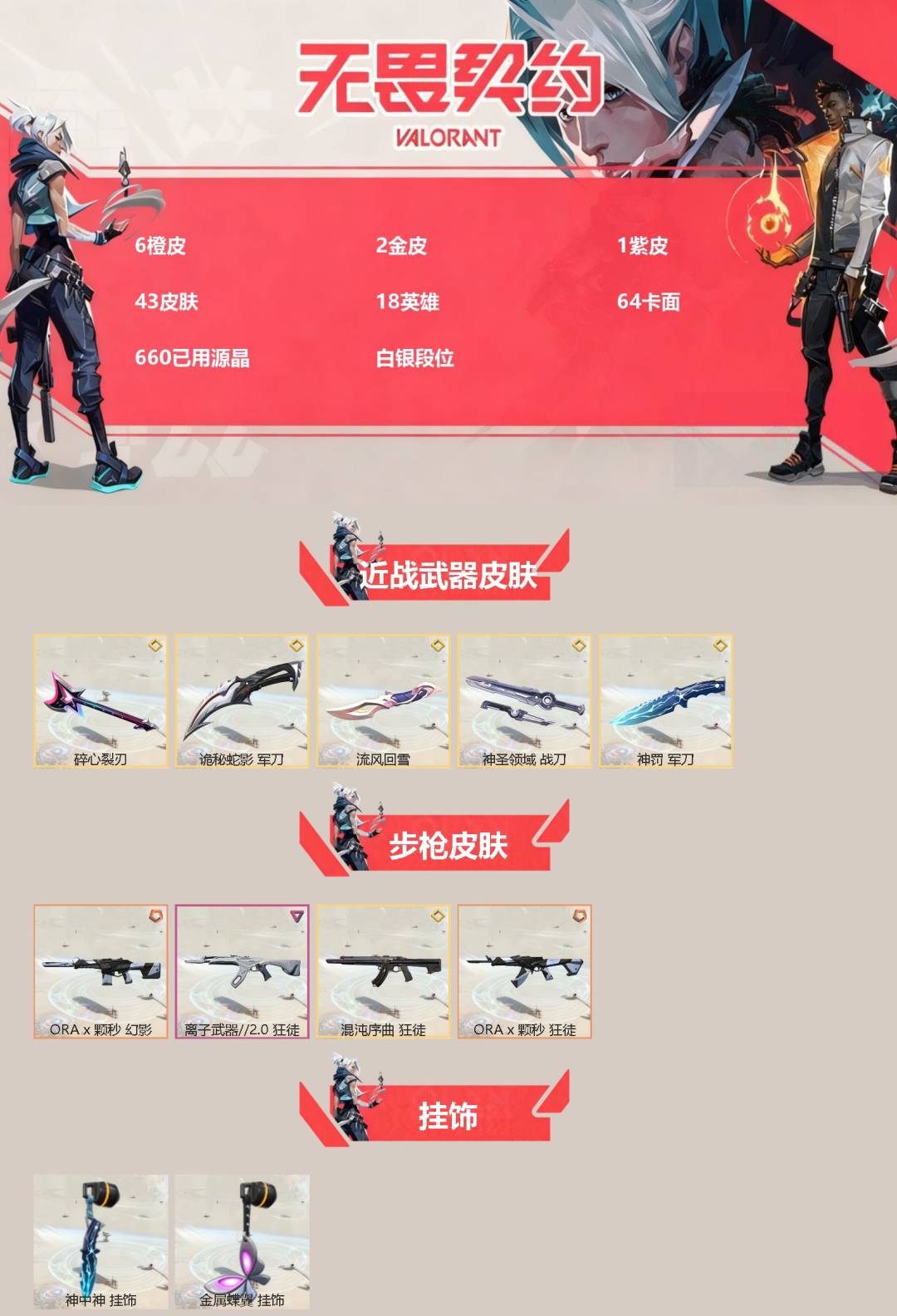 WWQQM41388无畏契约账号详情图3 WWQQM41388无畏契约账号详情图3