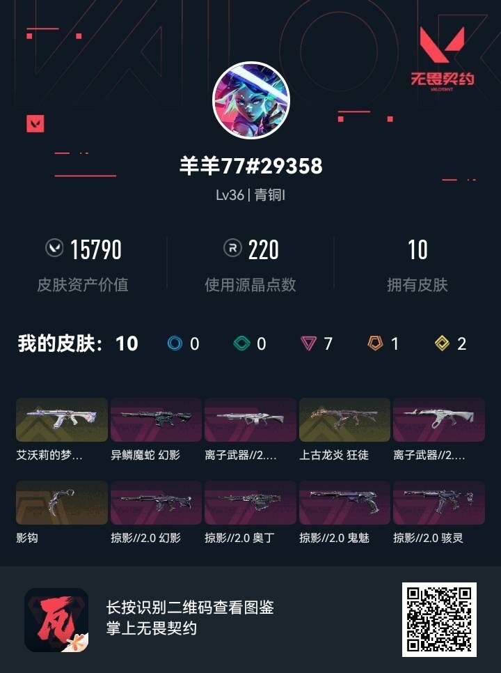 WWQQM41411无畏契约账号详情图5 WWQQM41411无畏契约账号详情图5