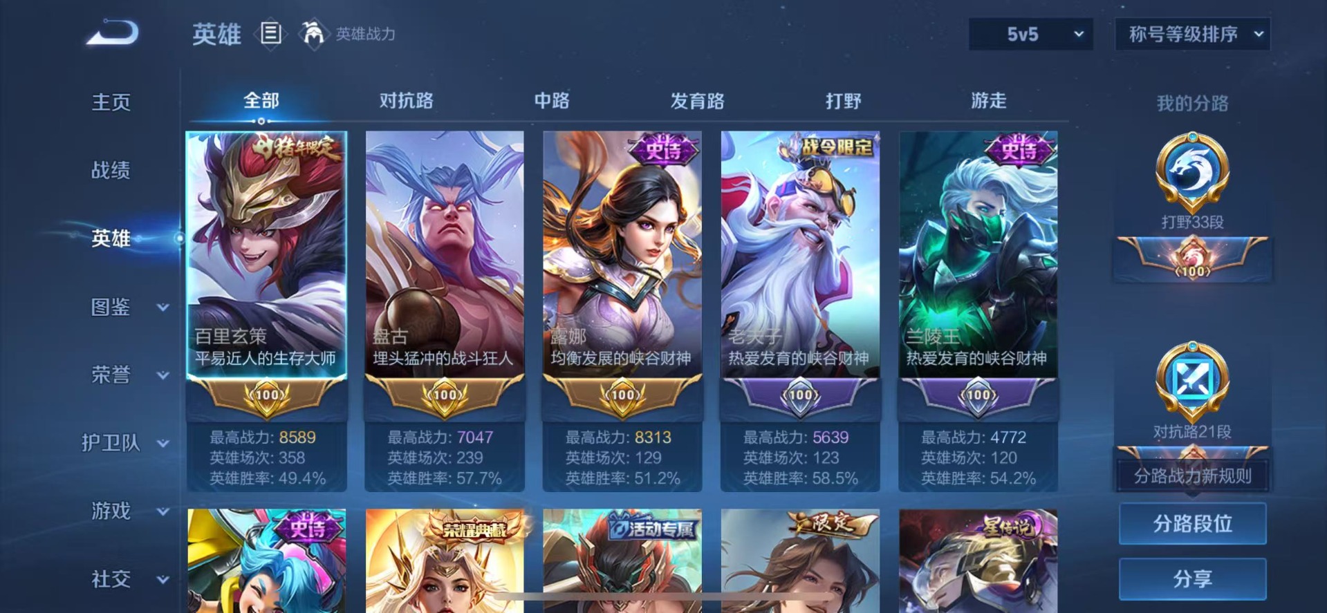 WZQM419164王者荣耀账号详情图5