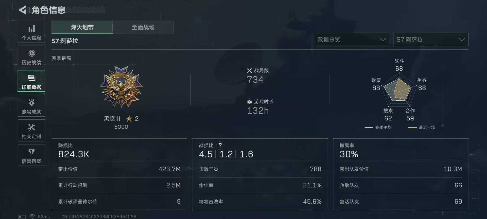 SJZCMW43665三角洲行动账号详情图4 SJZCMW43665三角洲行动账号详情图4