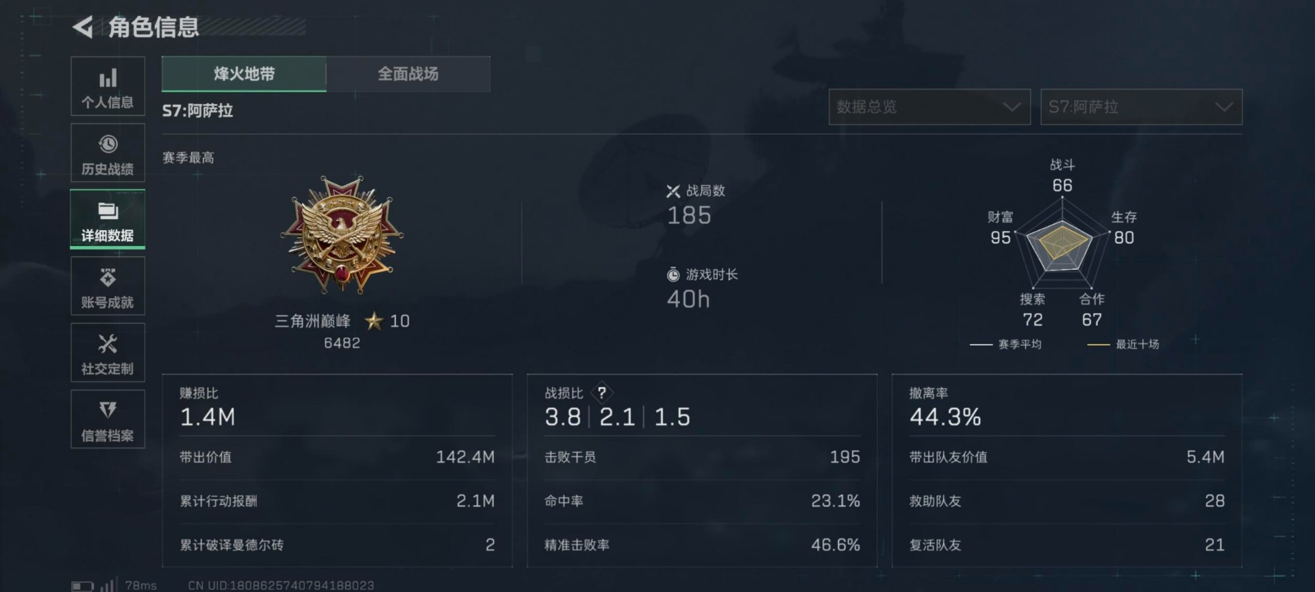 SJZQM44649三角洲行动账号详情图12