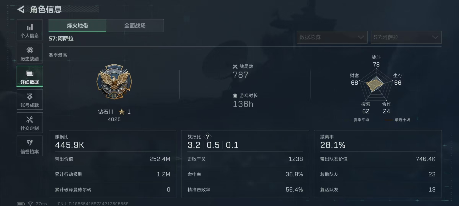 SJZQM44707三角洲行动账号详情图6