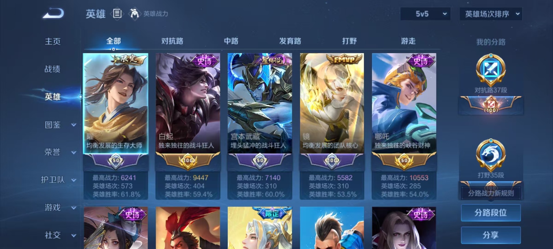 WZQM423031王者荣耀账号详情图5