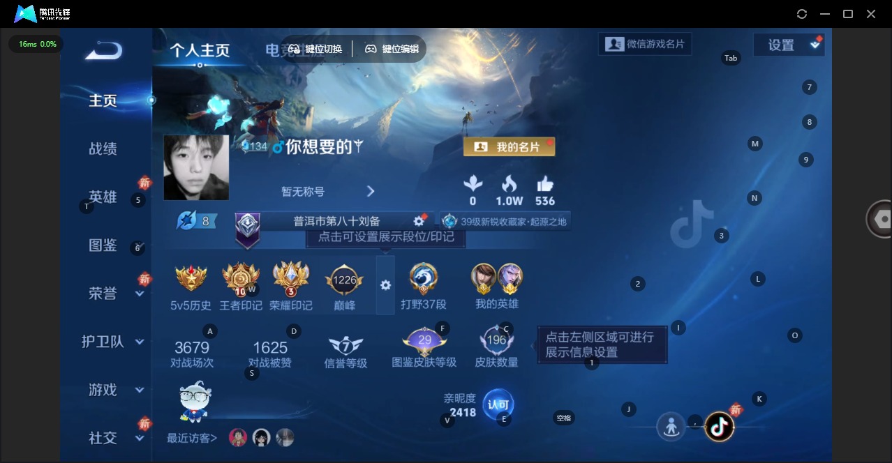 WZQM423213王者荣耀账号详情图5