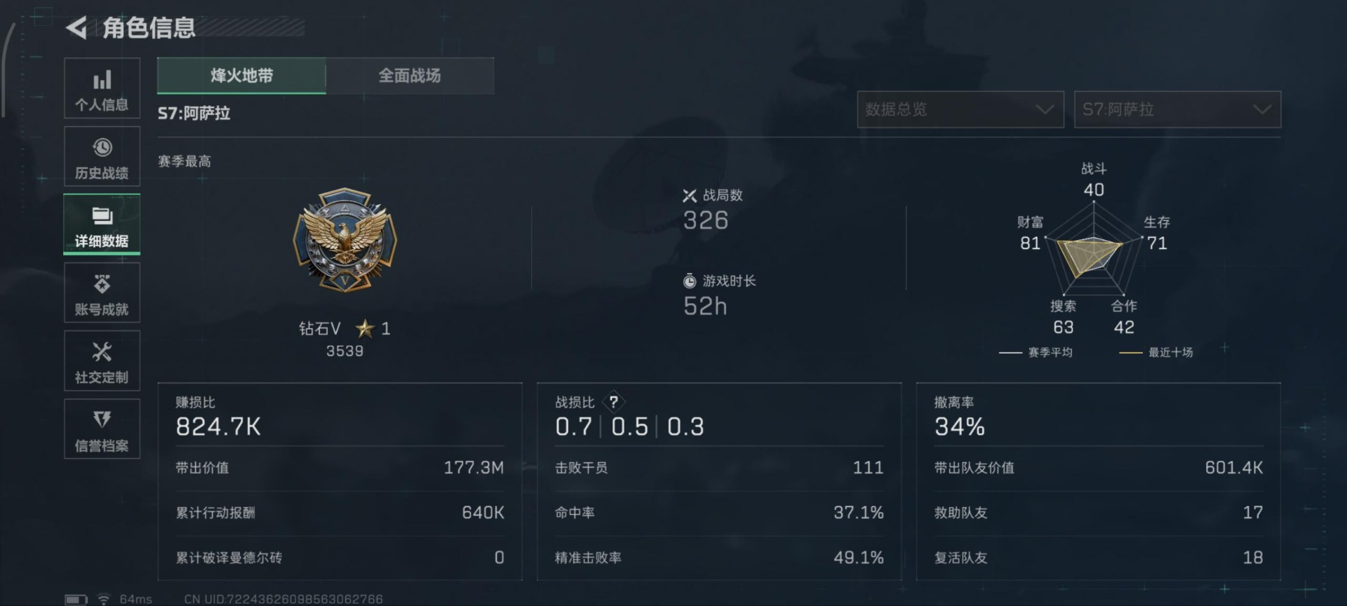 SJZCMW44495三角洲行动账号详情图5 SJZCMW44495三角洲行动账号详情图5