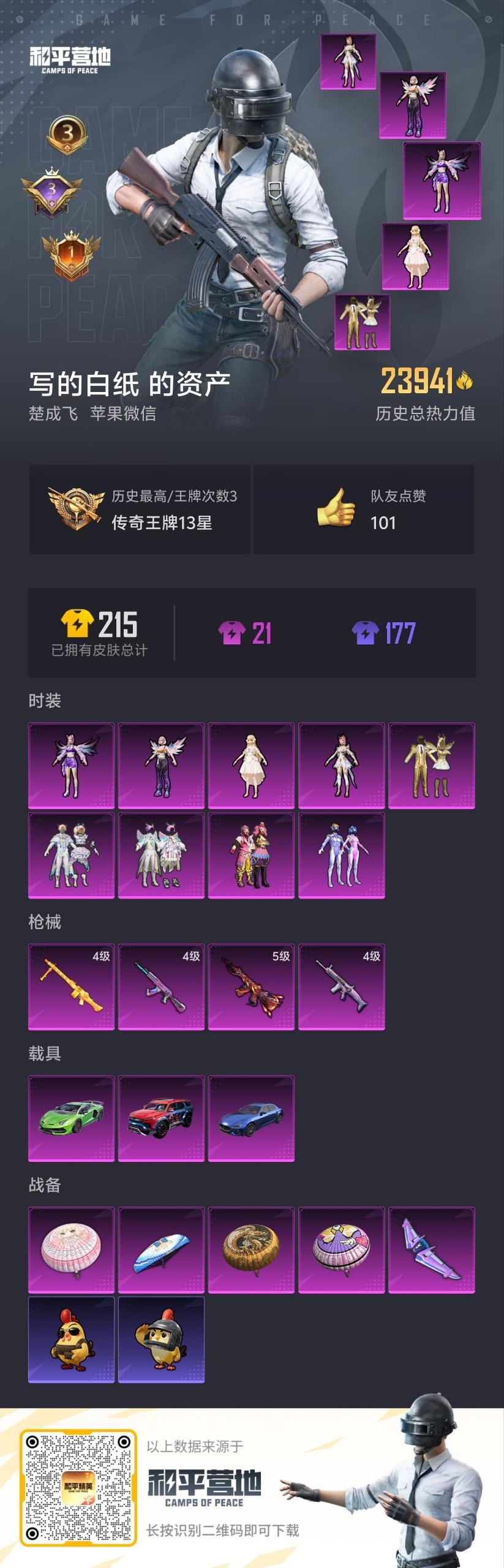 HPQM413959和平精英账号详情图4