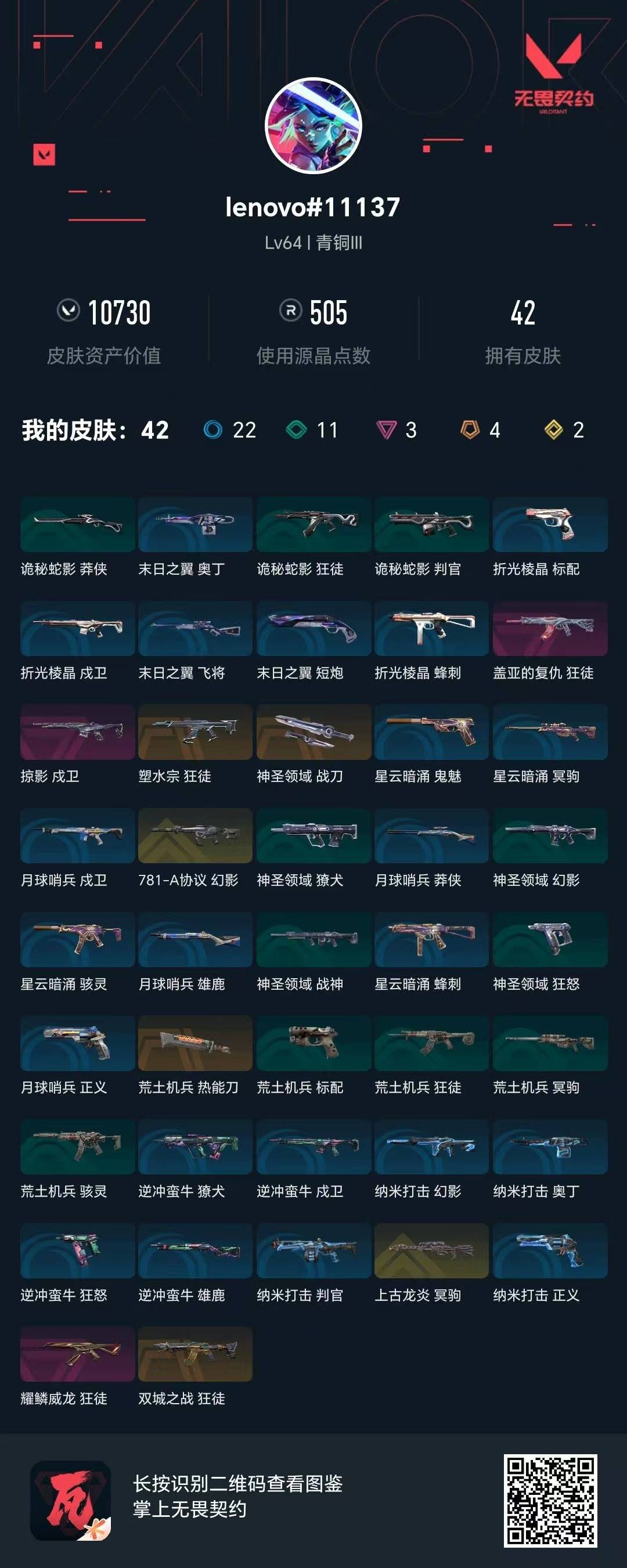 WWQQM42134无畏契约账号详情图7 WWQQM42134无畏契约账号详情图7