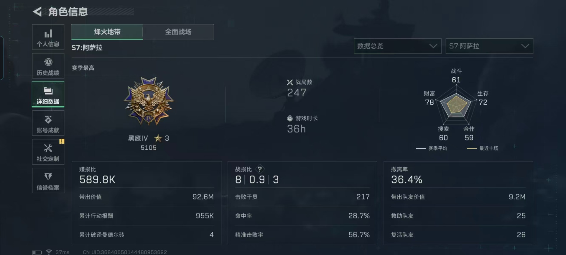 SJZQM45859三角洲行动账号详情图24