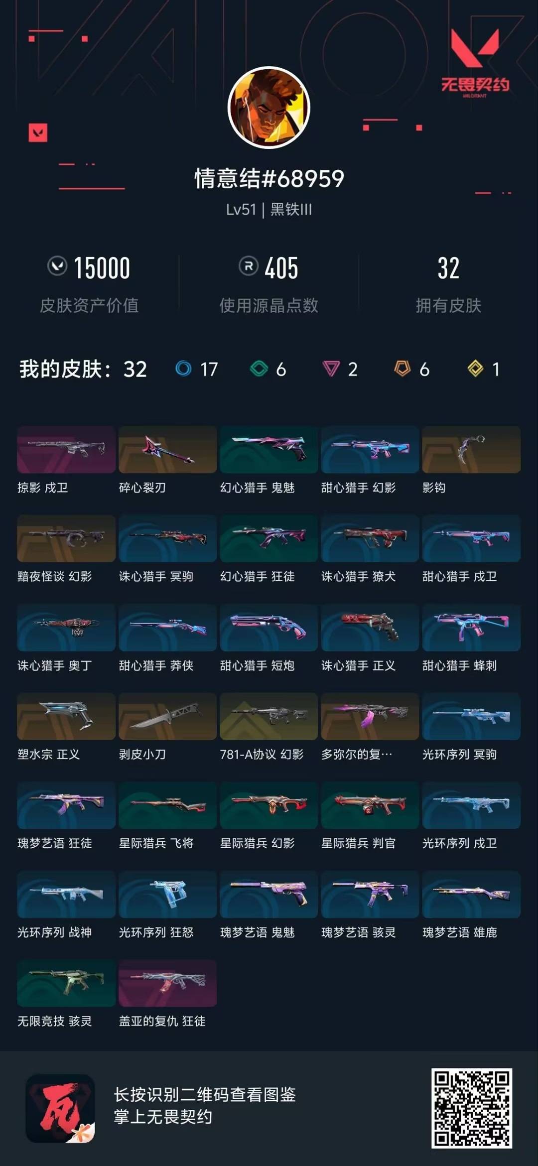 WWQQM42257无畏契约账号详情图6 WWQQM42257无畏契约账号详情图6