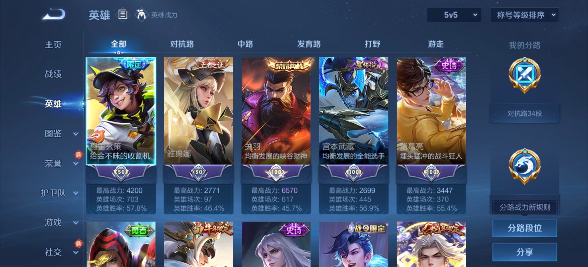 WZQM428391王者荣耀账号详情图5 WZQM428391王者荣耀账号详情图5