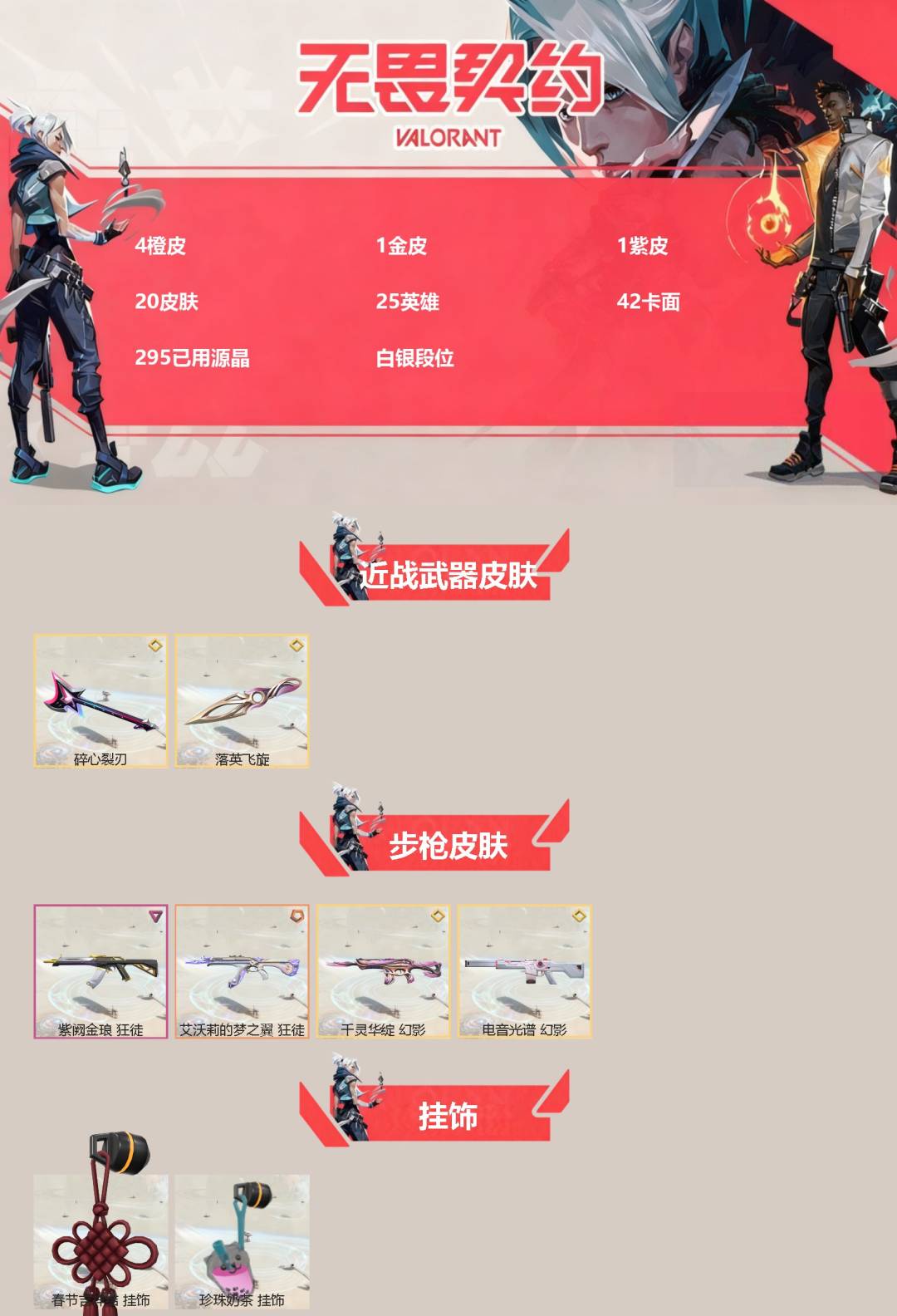 WWQQM42313无畏契约账号详情图3 WWQQM42313无畏契约账号详情图3