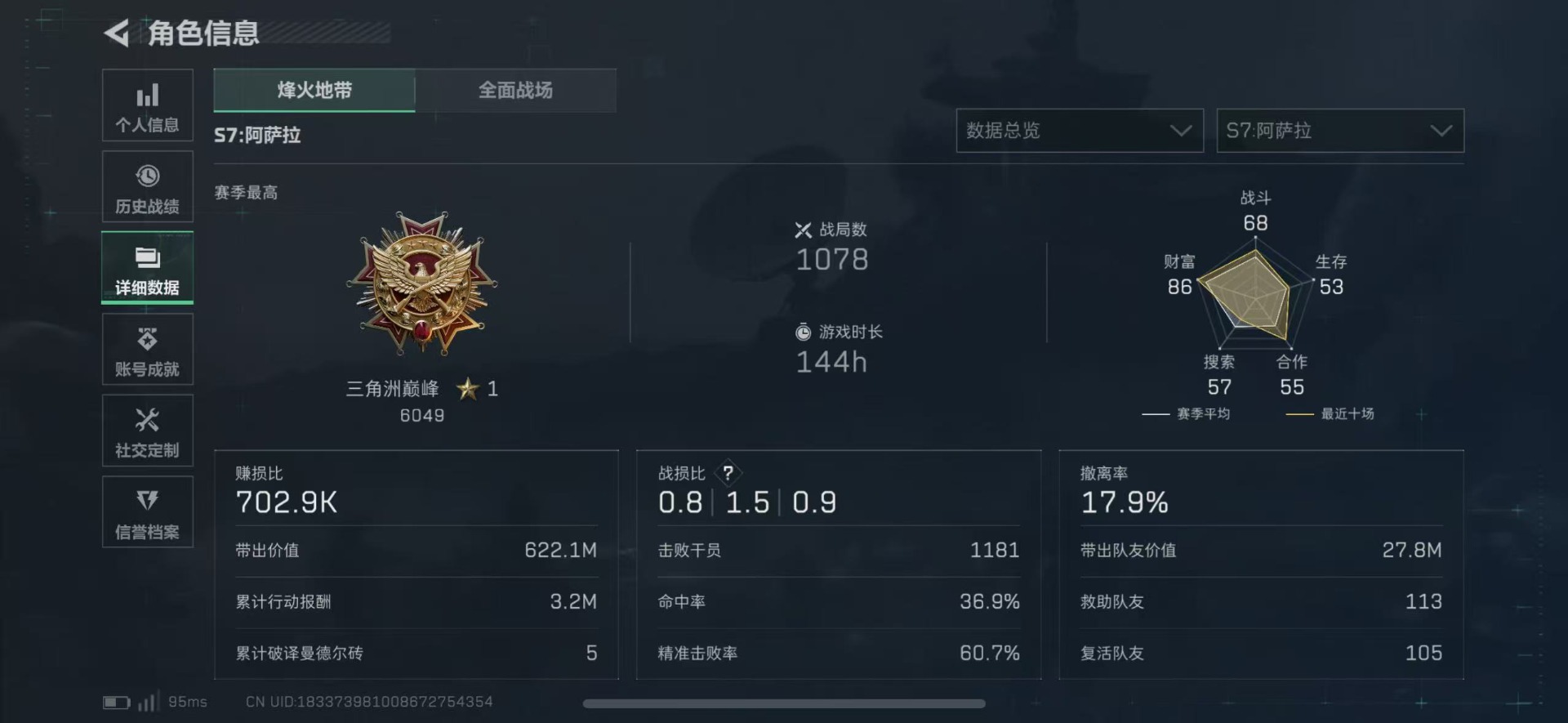 SJZQM46008三角洲行动账号详情图6 SJZQM46008三角洲行动账号详情图6