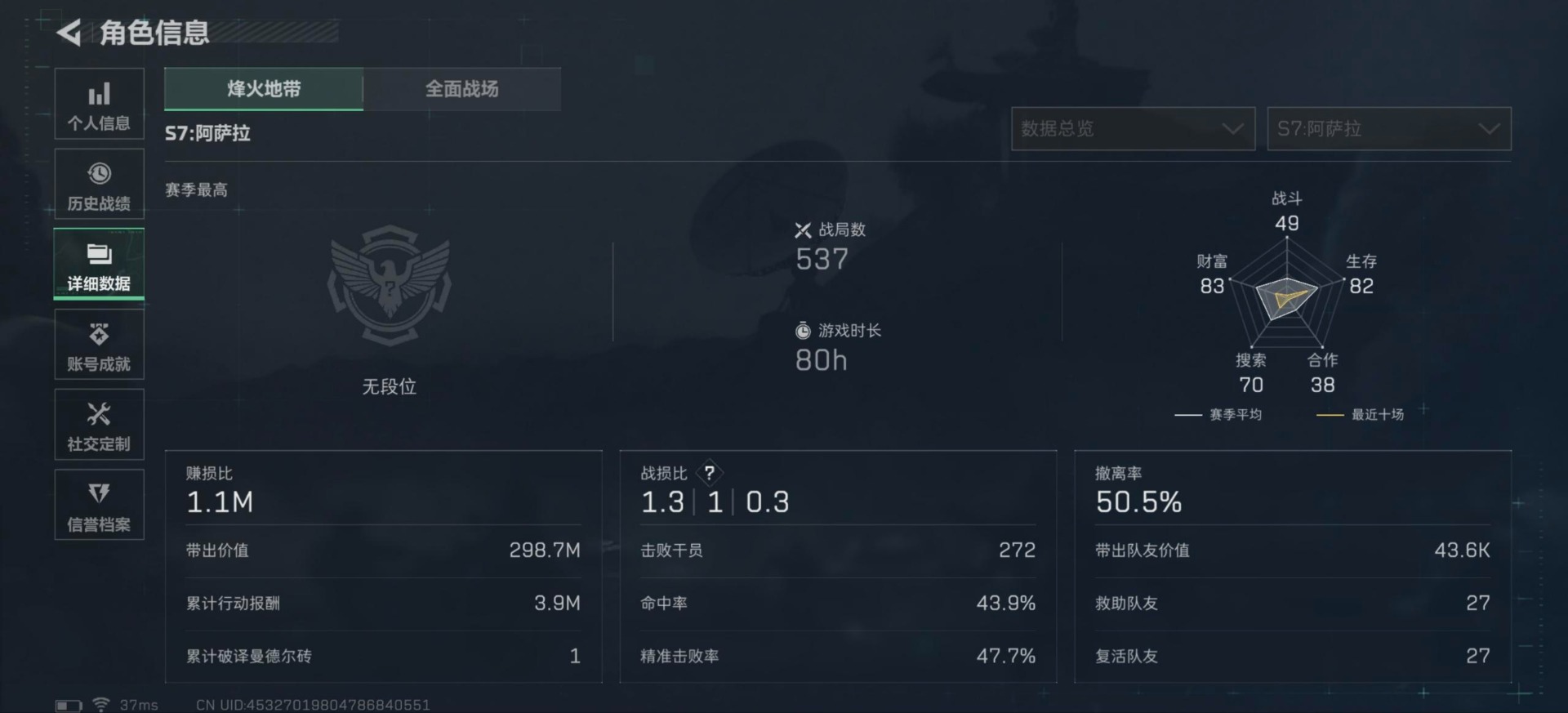 SJZQM46753三角洲行动账号详情图16