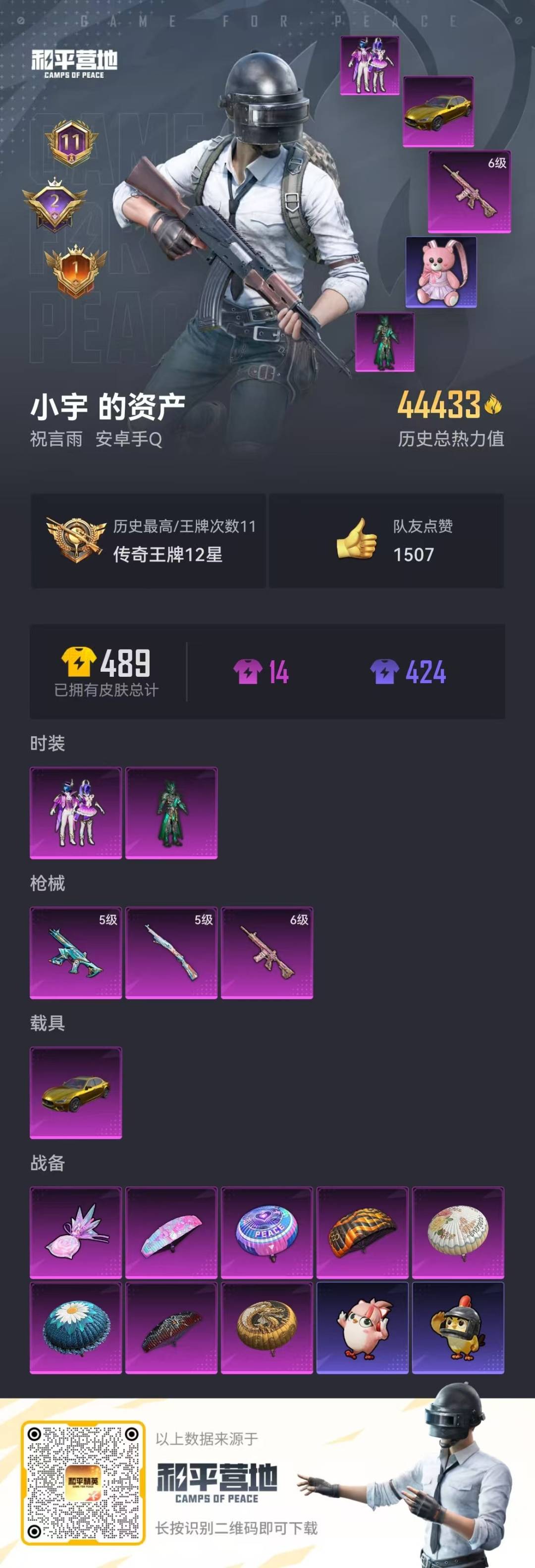 HPQM417263和平精英账号详情图15