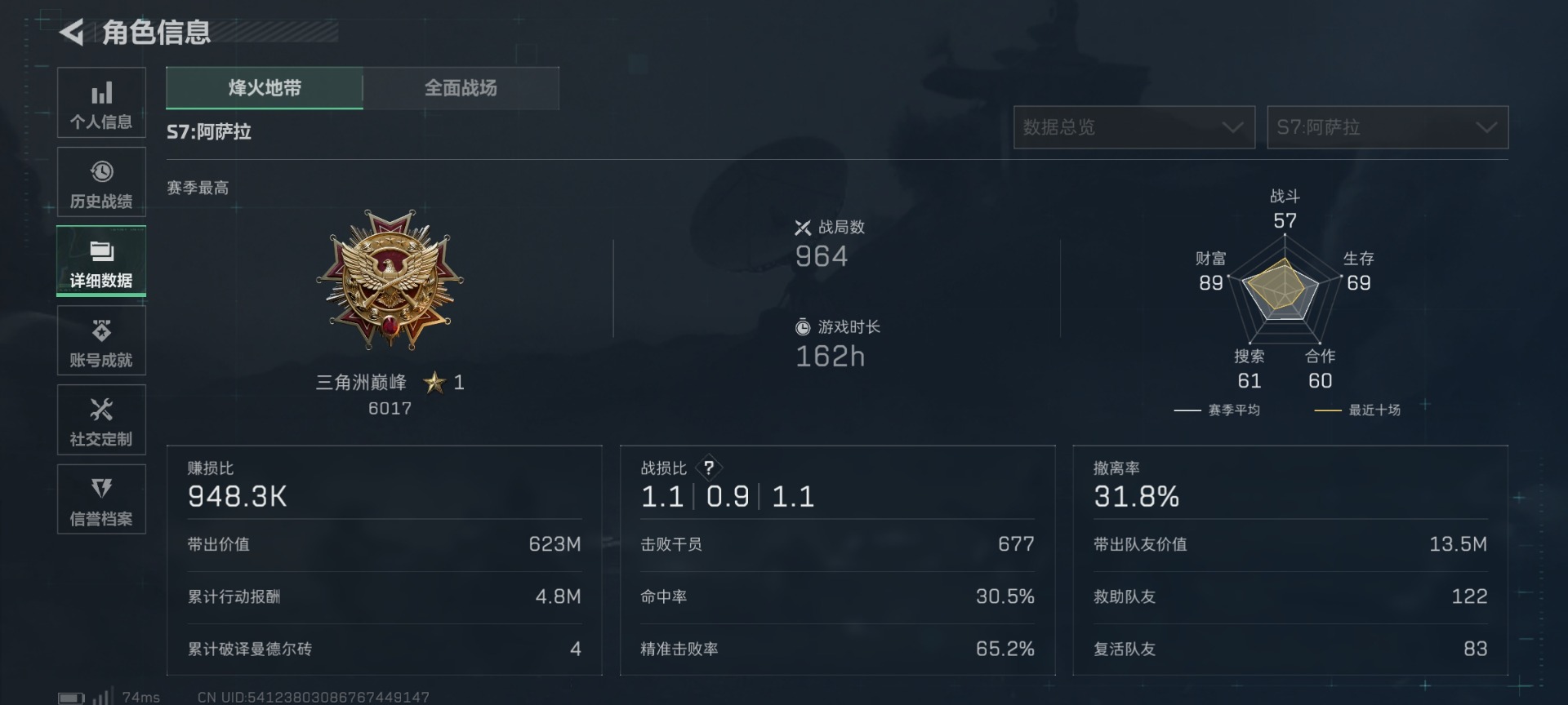 SJZQM47099三角洲行动账号详情图6 SJZQM47099三角洲行动账号详情图6