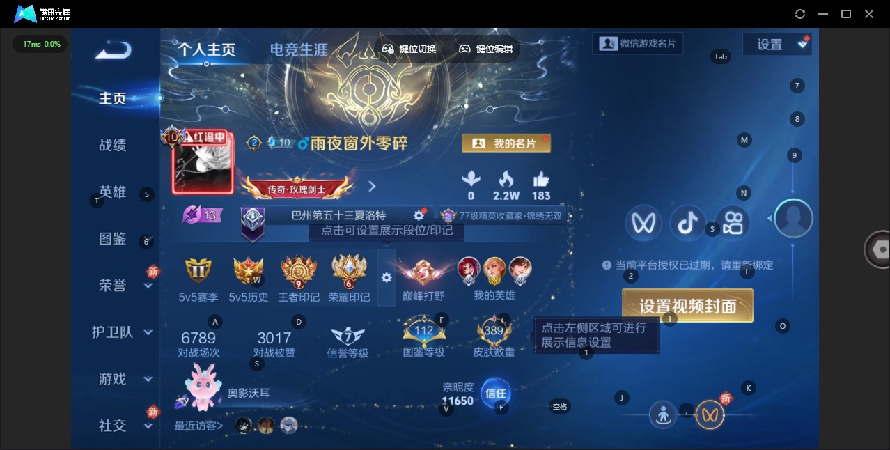 WZQM434717王者荣耀账号详情图5