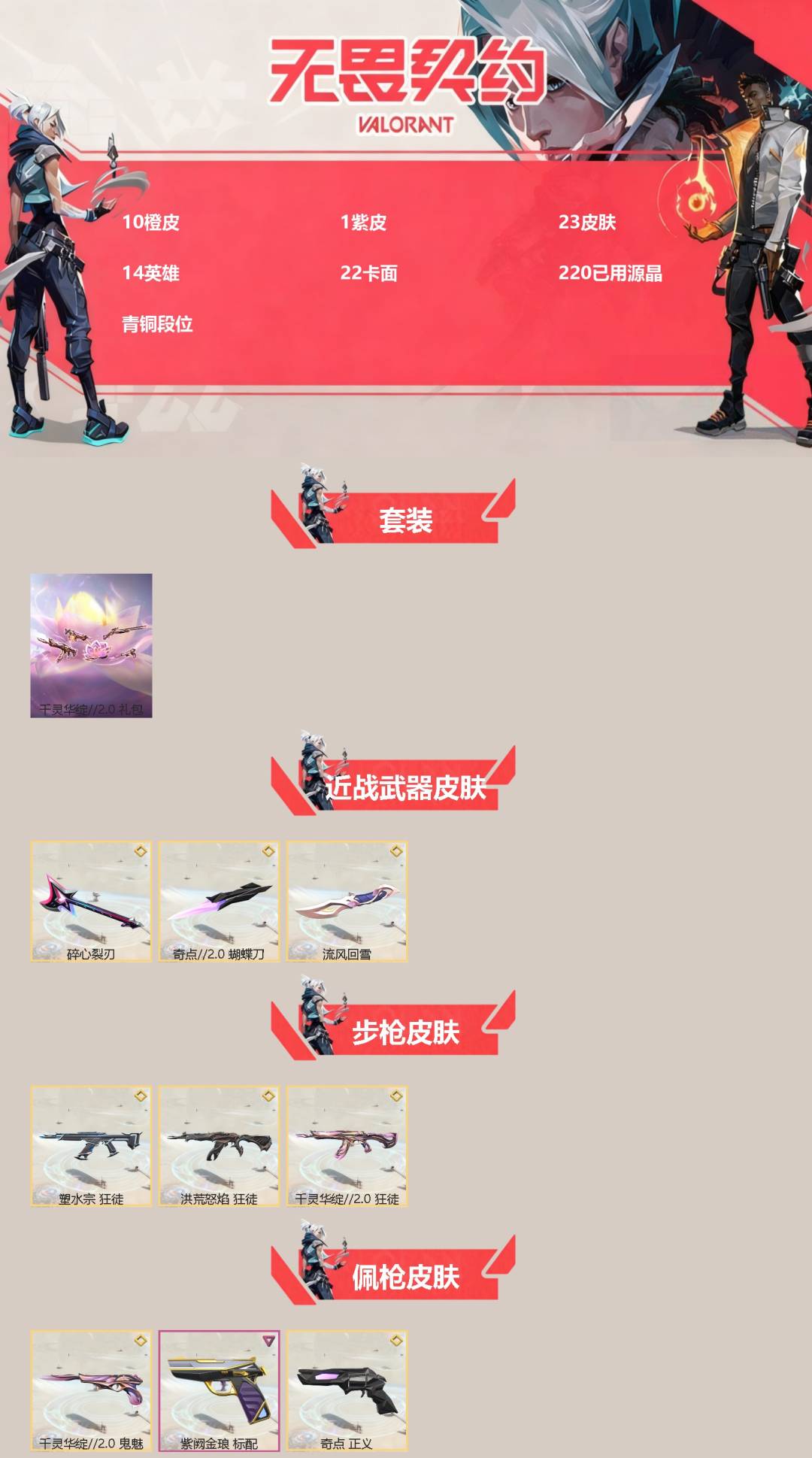 WWQQM43076无畏契约账号详情图3 WWQQM43076无畏契约账号详情图3