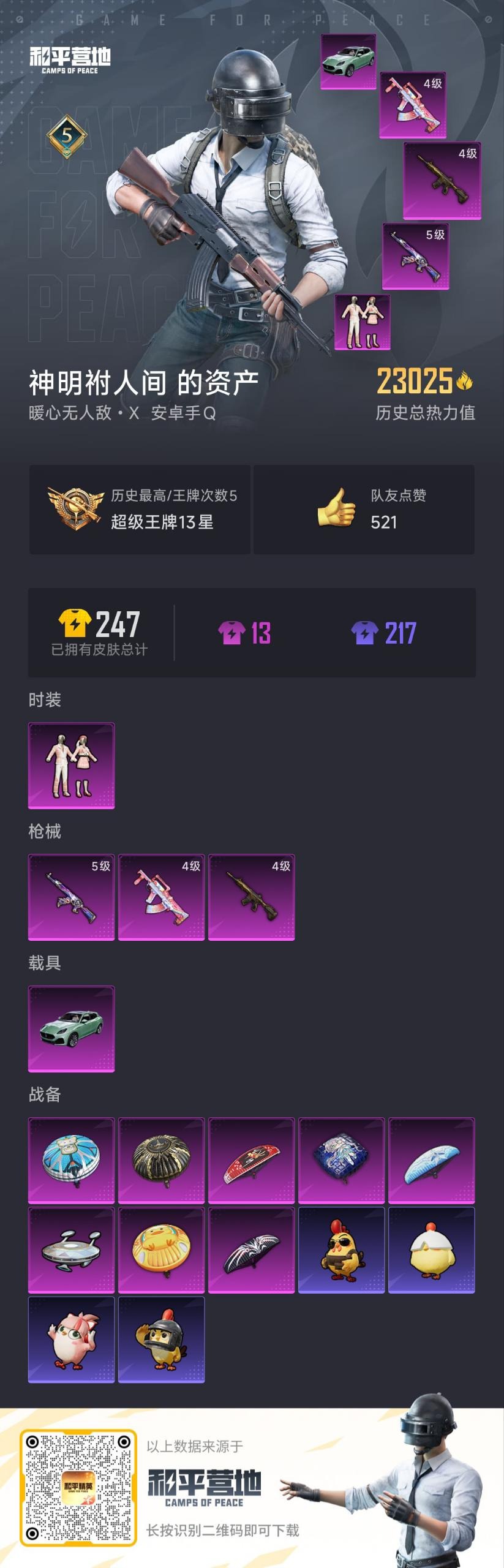 HPQM419279和平精英账号详情图17