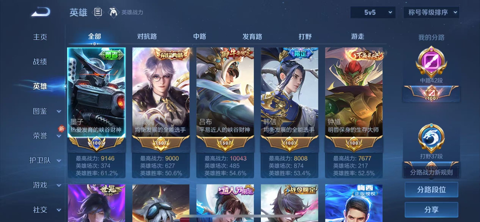 WZQM435865王者荣耀账号详情图6