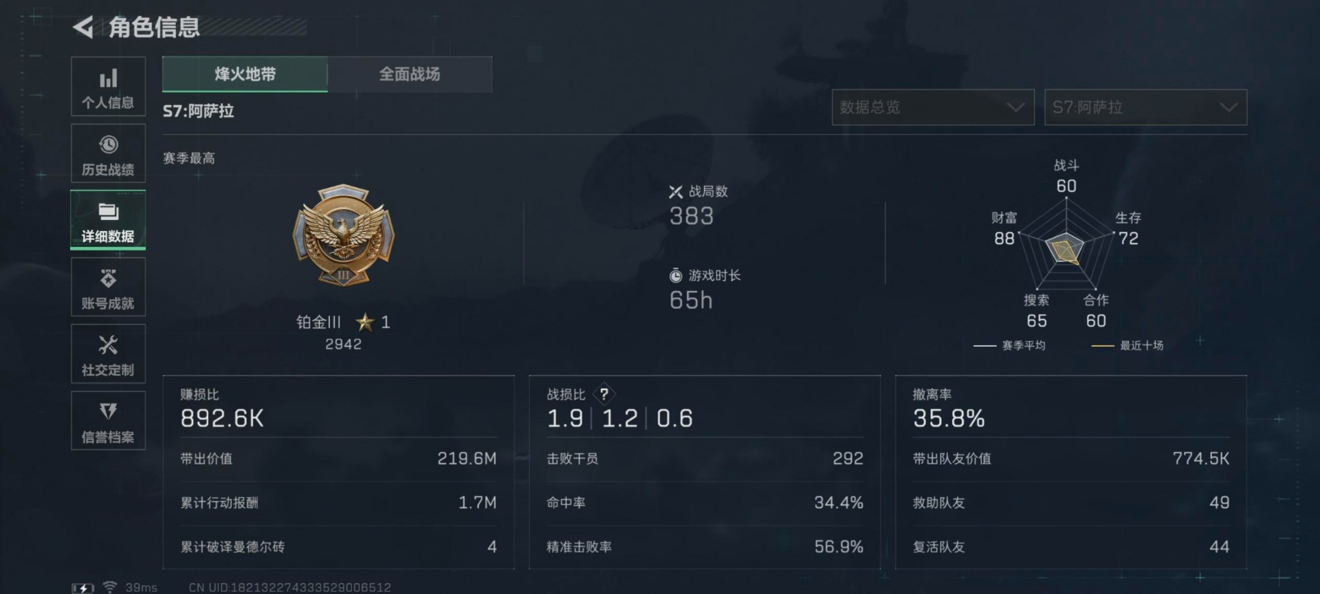 SJZQM48478三角洲行动账号详情图17