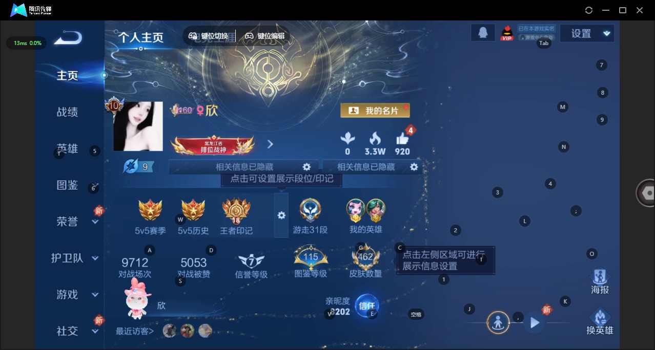 WZQM438395王者荣耀账号详情图7