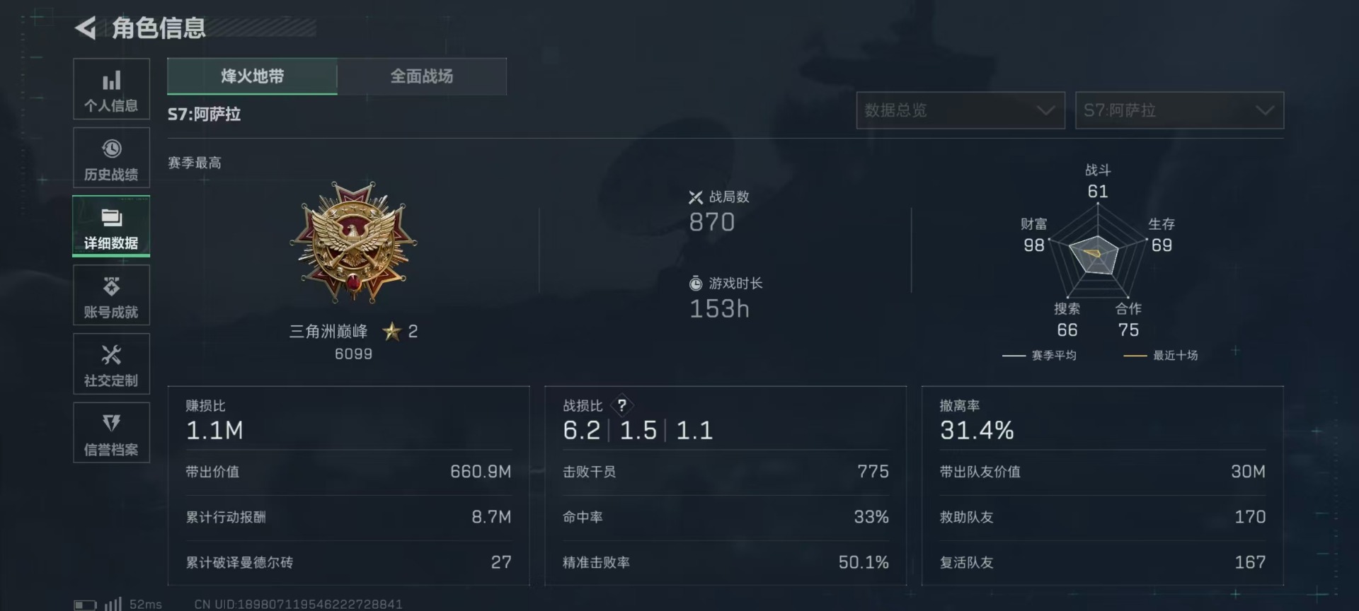 SJZCMW49149三角洲行动账号详情图4 SJZCMW49149三角洲行动账号详情图4