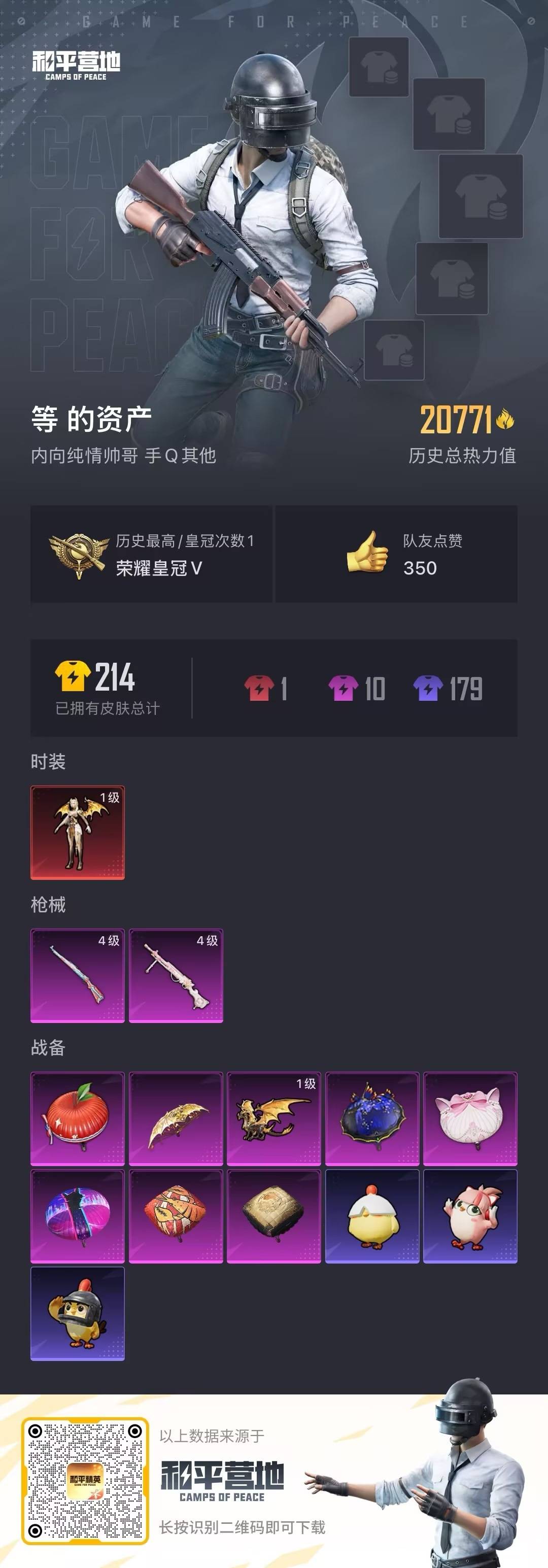 HPQM421308和平精英账号详情图3