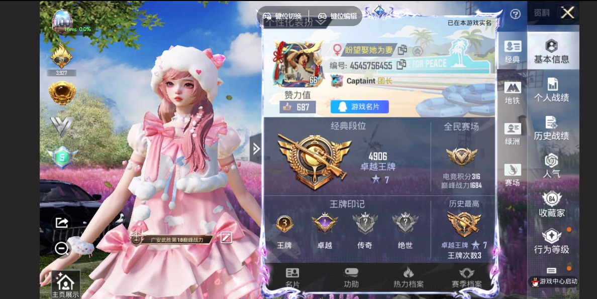 HPQM422559和平精英账号详情图3