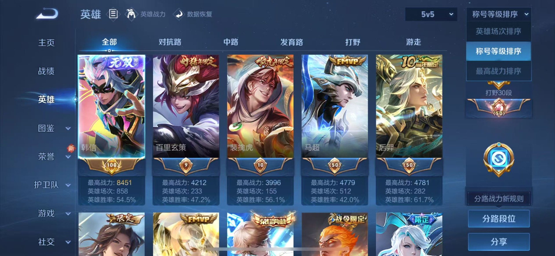 WZCMW445296王者荣耀账号详情图4