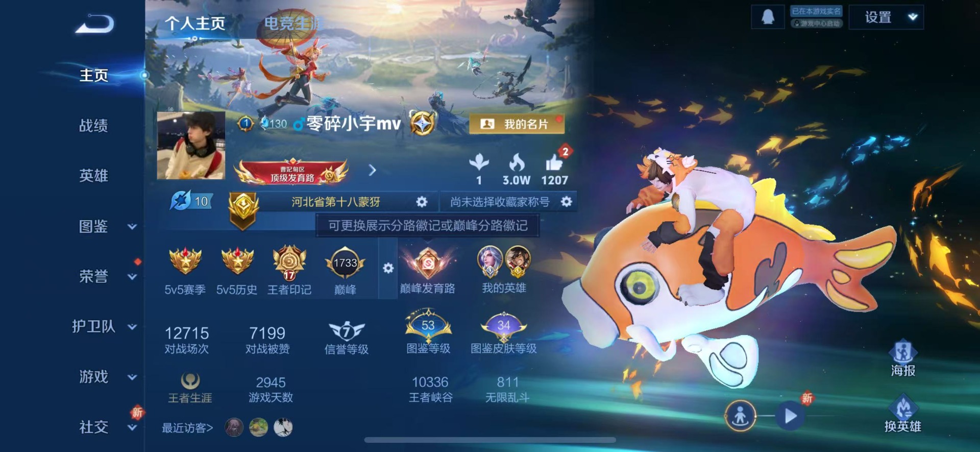 WZQM445612王者荣耀账号详情图4