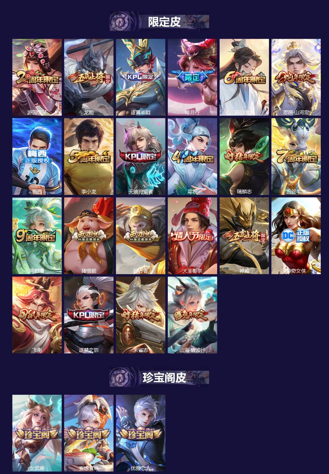 WZQM447443王者荣耀账号详情图3