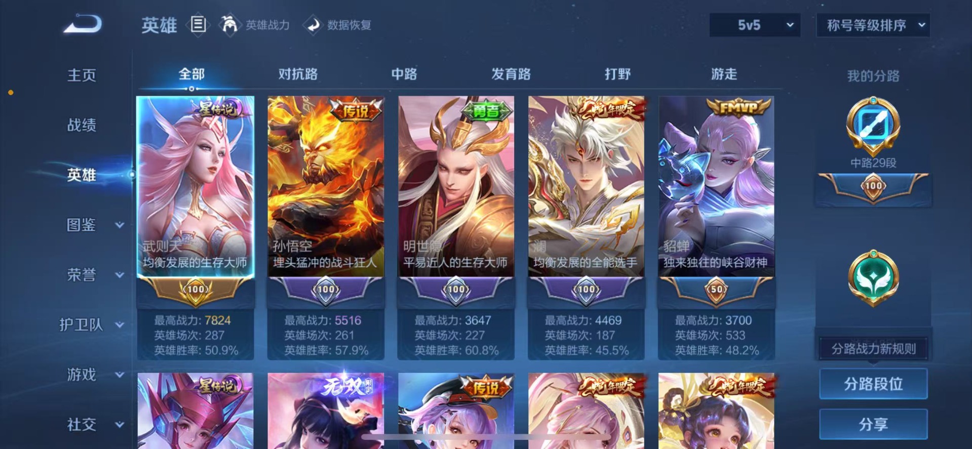 WZQM450851王者荣耀账号详情图6