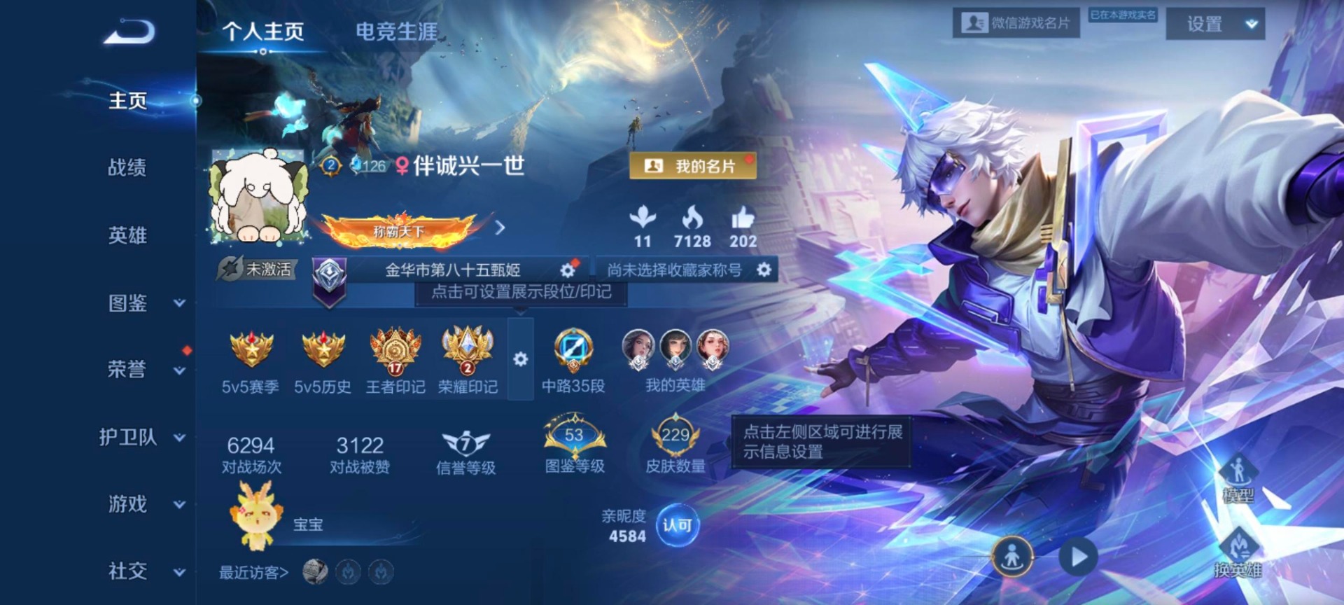 WZCMW454116王者荣耀账号详情图4