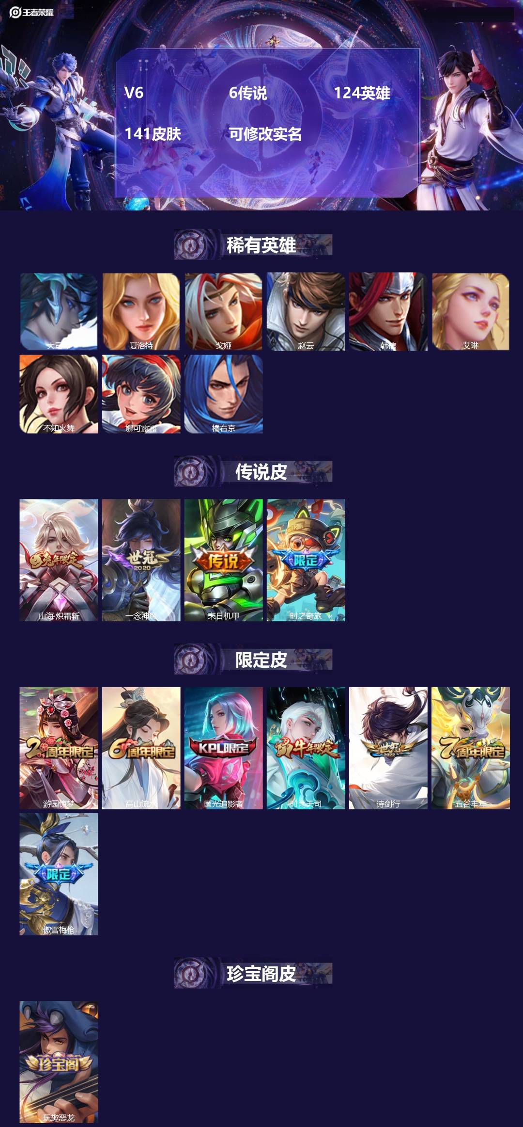 王者荣耀账号安卓QQ124英雄-141皮肤-[]V6 6传说 124英雄 141皮肤 可修改实名 
【英雄全皮】李信全皮