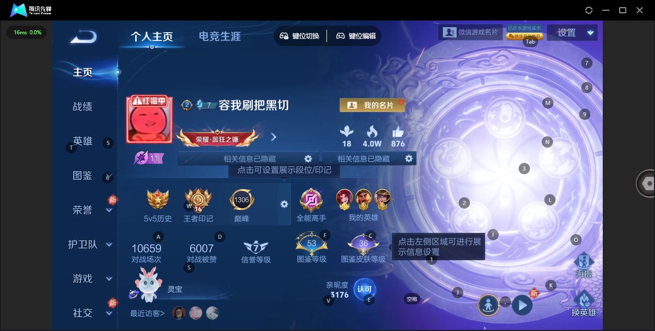 WZQM455240王者荣耀账号详情图4