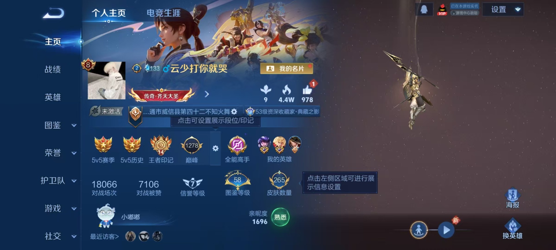 WZQM457115王者荣耀账号详情图4