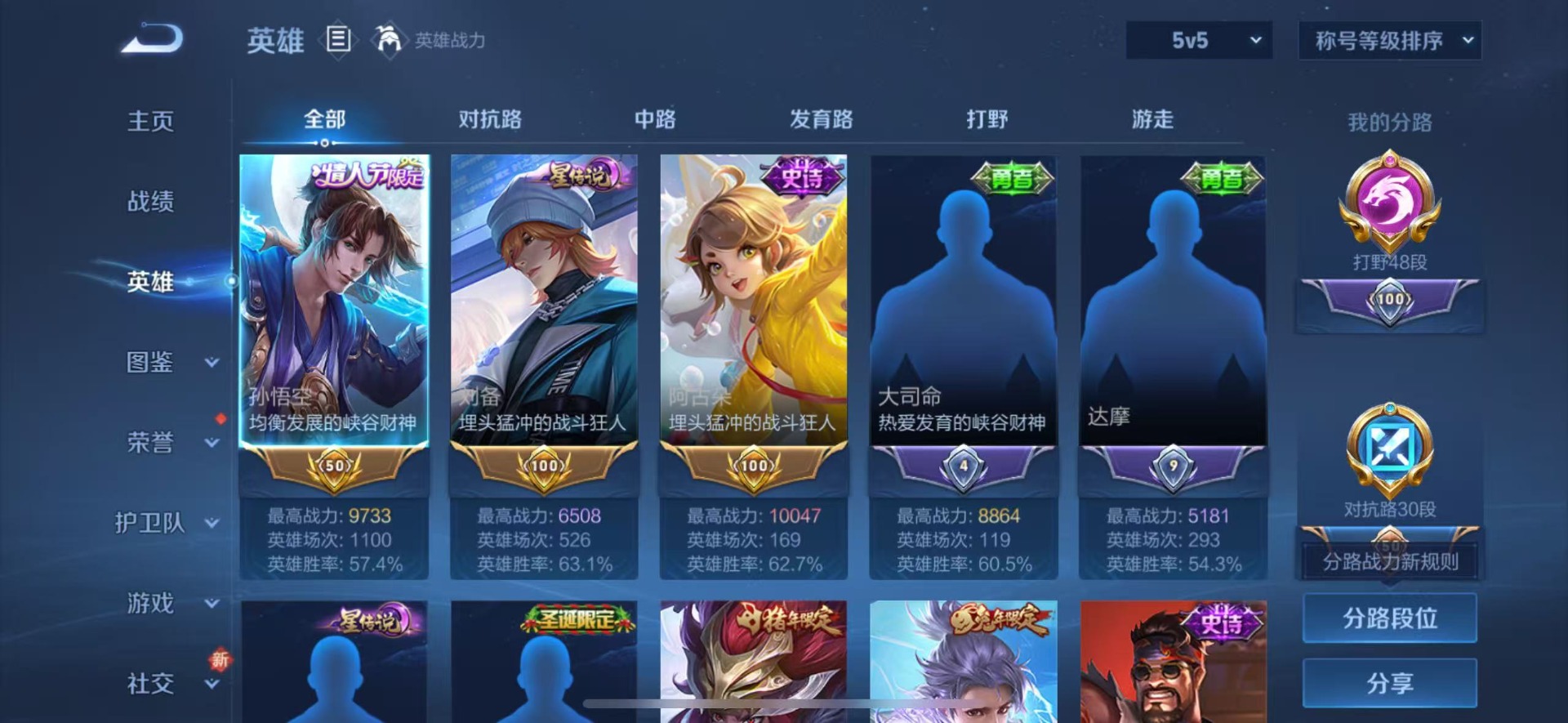 WZQM457122王者荣耀账号详情图5