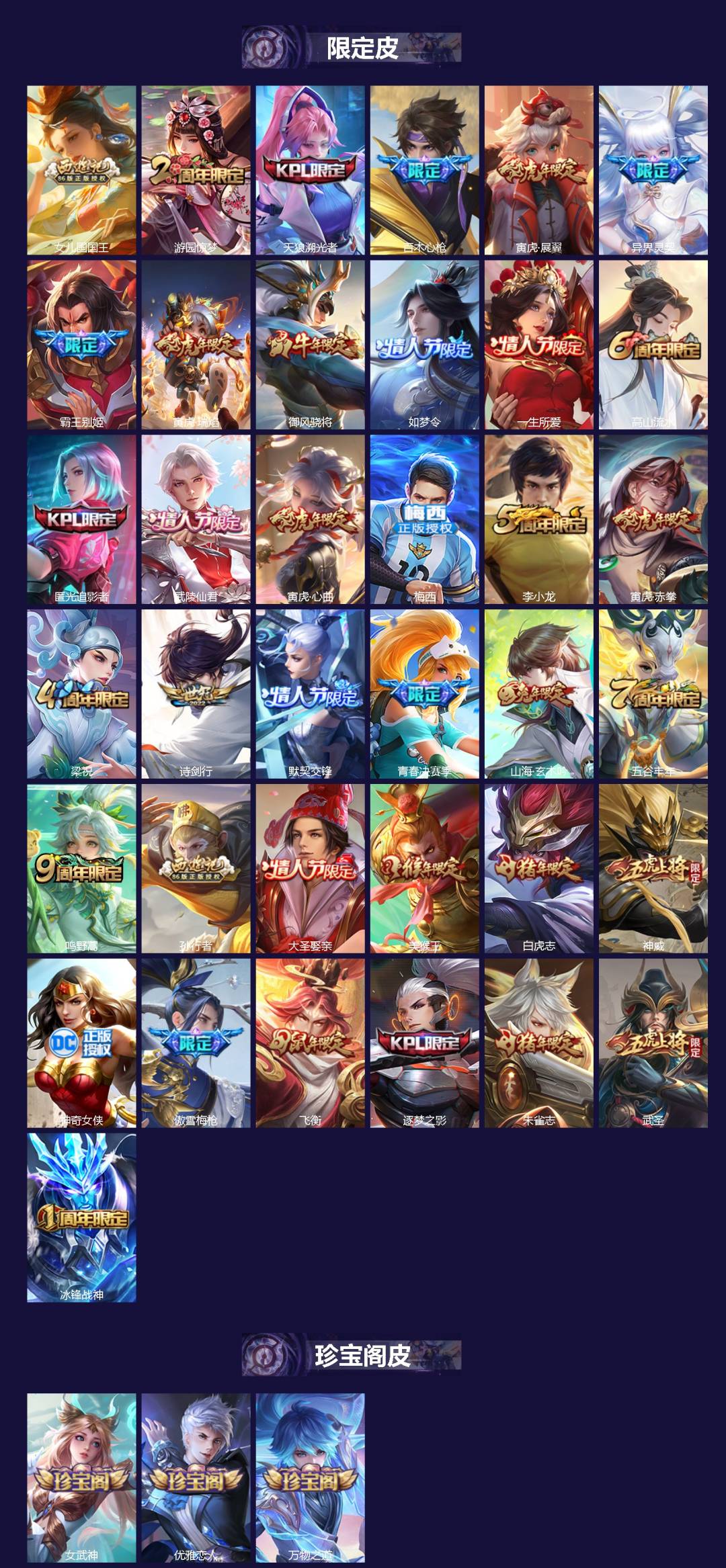 WZQM485783王者荣耀账号详情图3