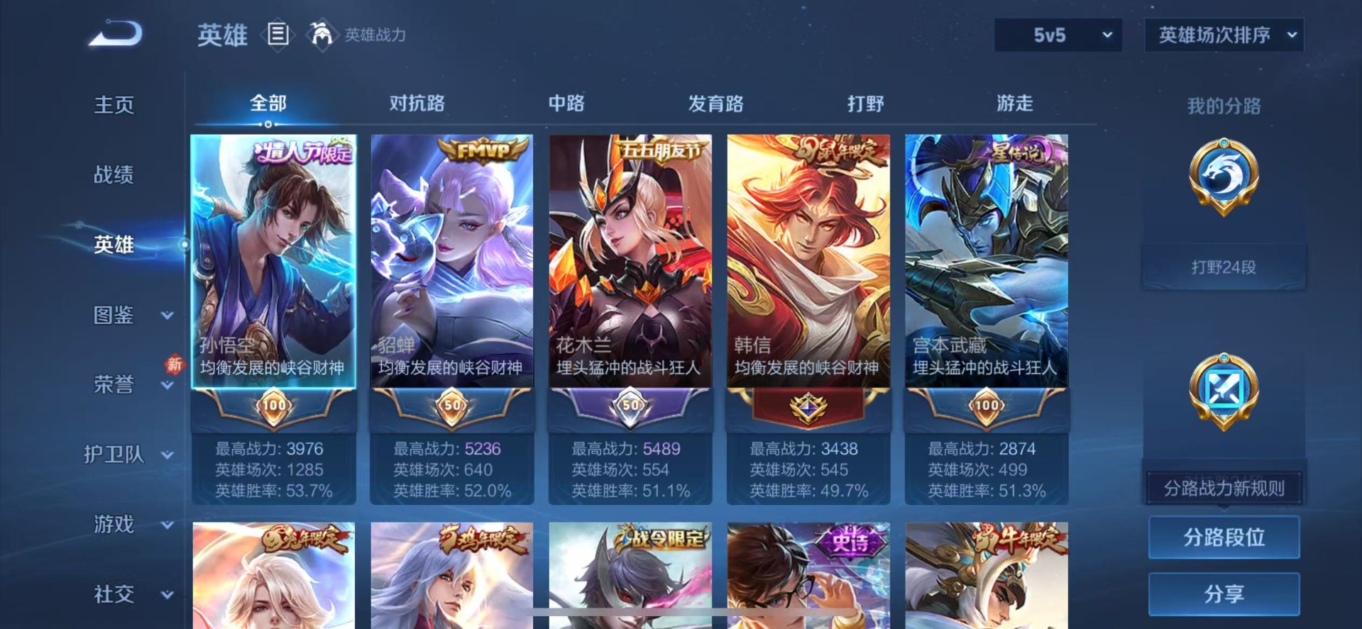 WZQM488825王者荣耀账号详情图5