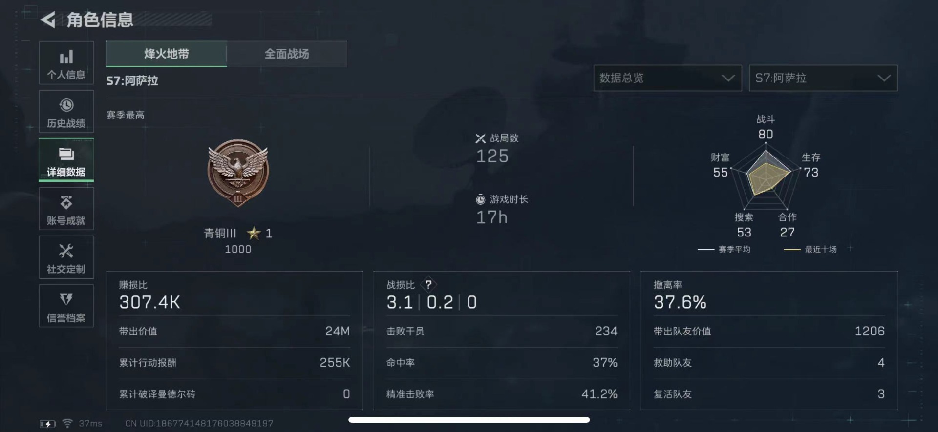 SJZCMW424091三角洲行动账号详情图5