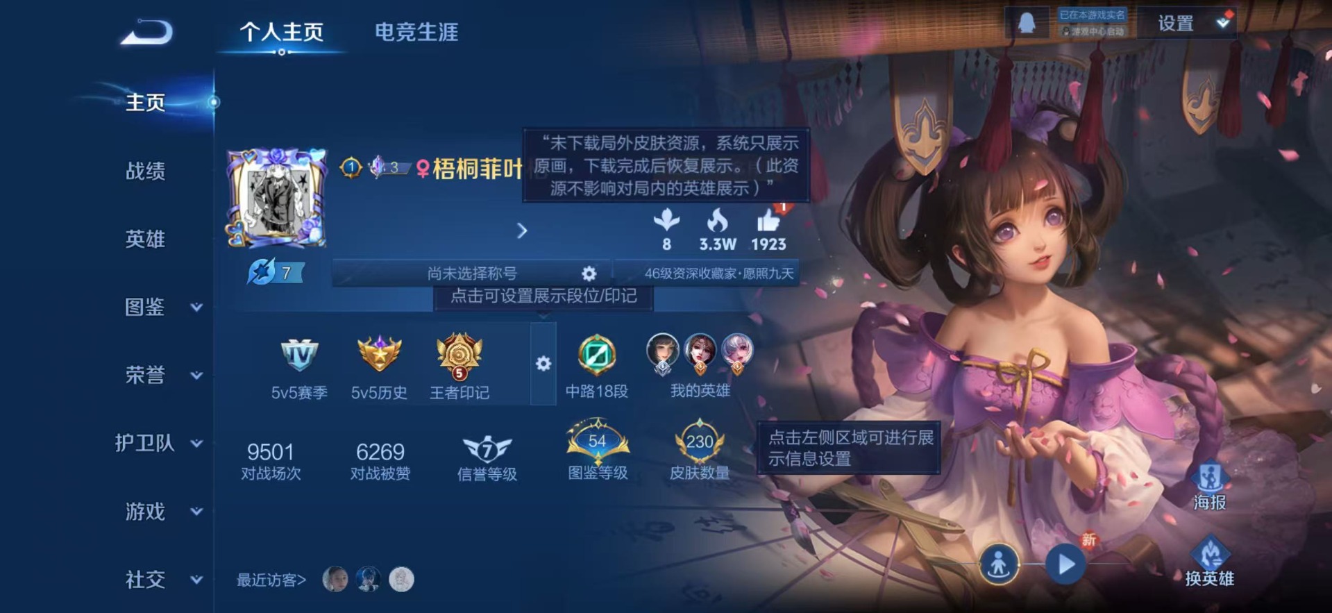 WZQM493806王者荣耀账号详情图3 WZQM493806王者荣耀账号详情图3