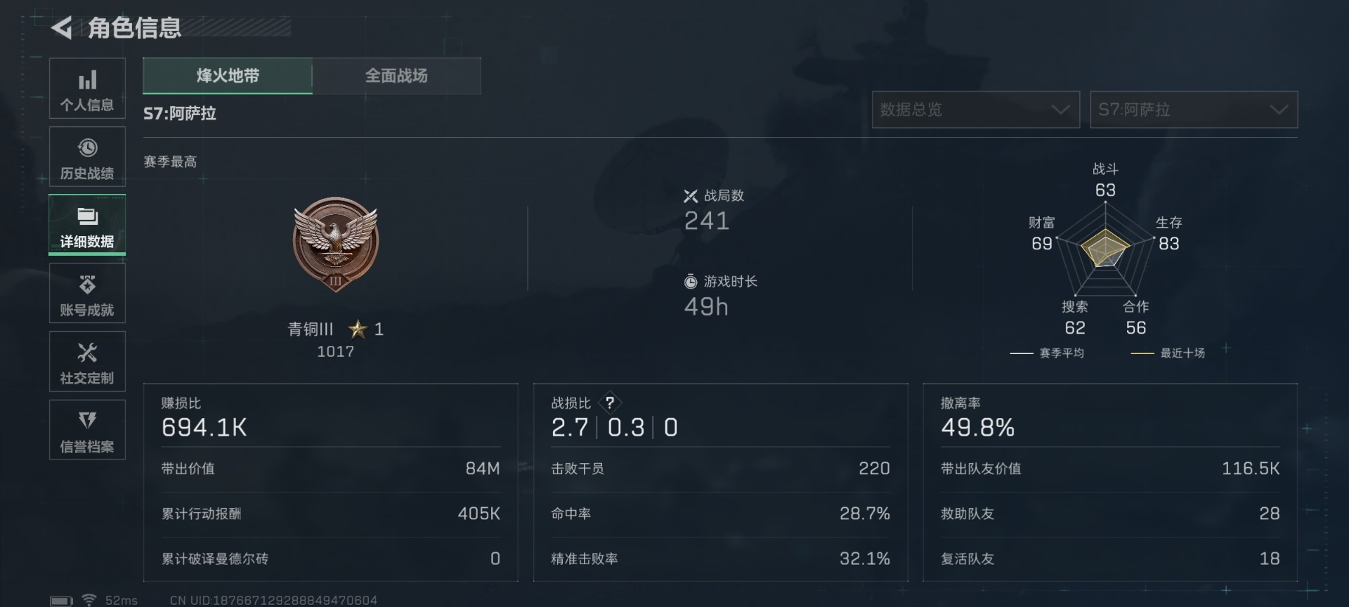 SJZQM425317三角洲行动账号详情图6