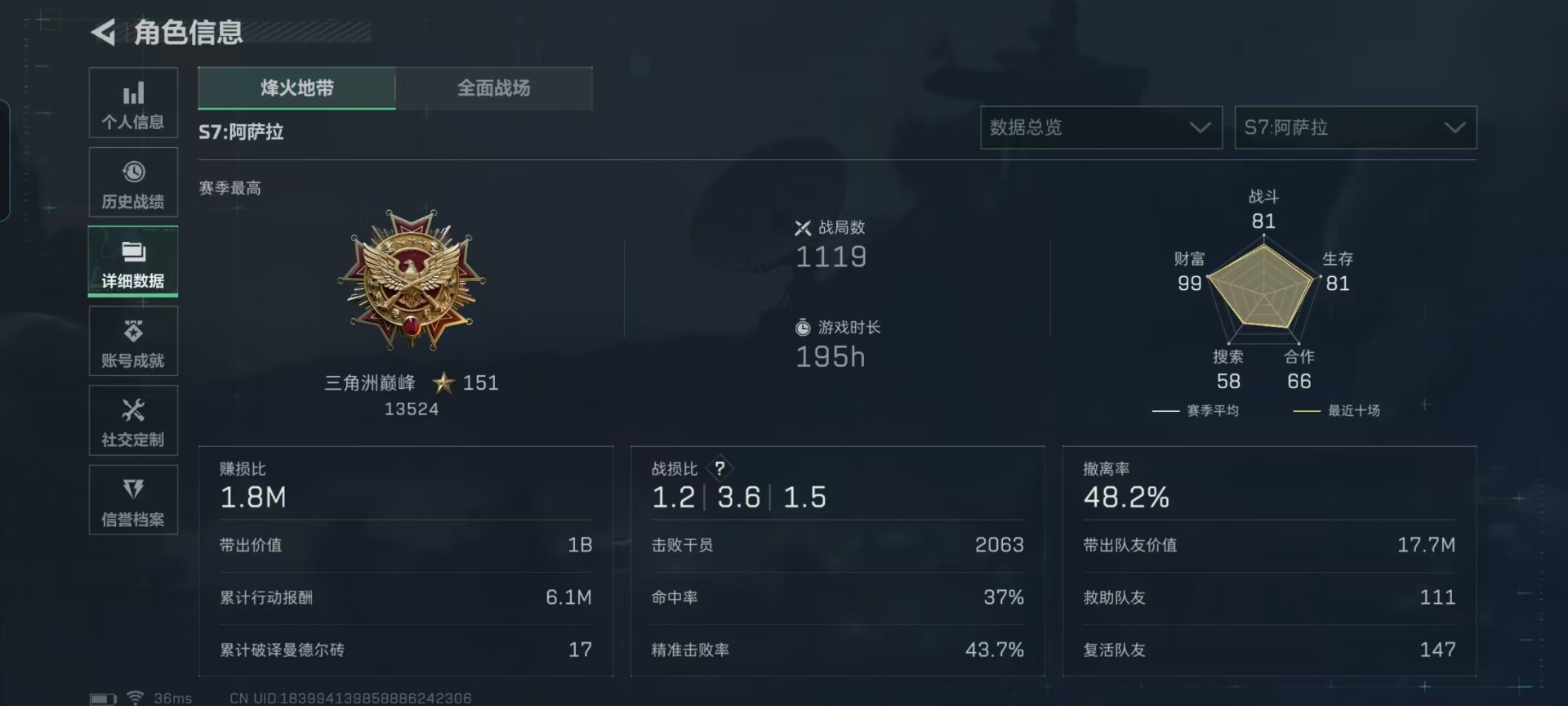 SJZCMW427702三角洲行动账号详情图29