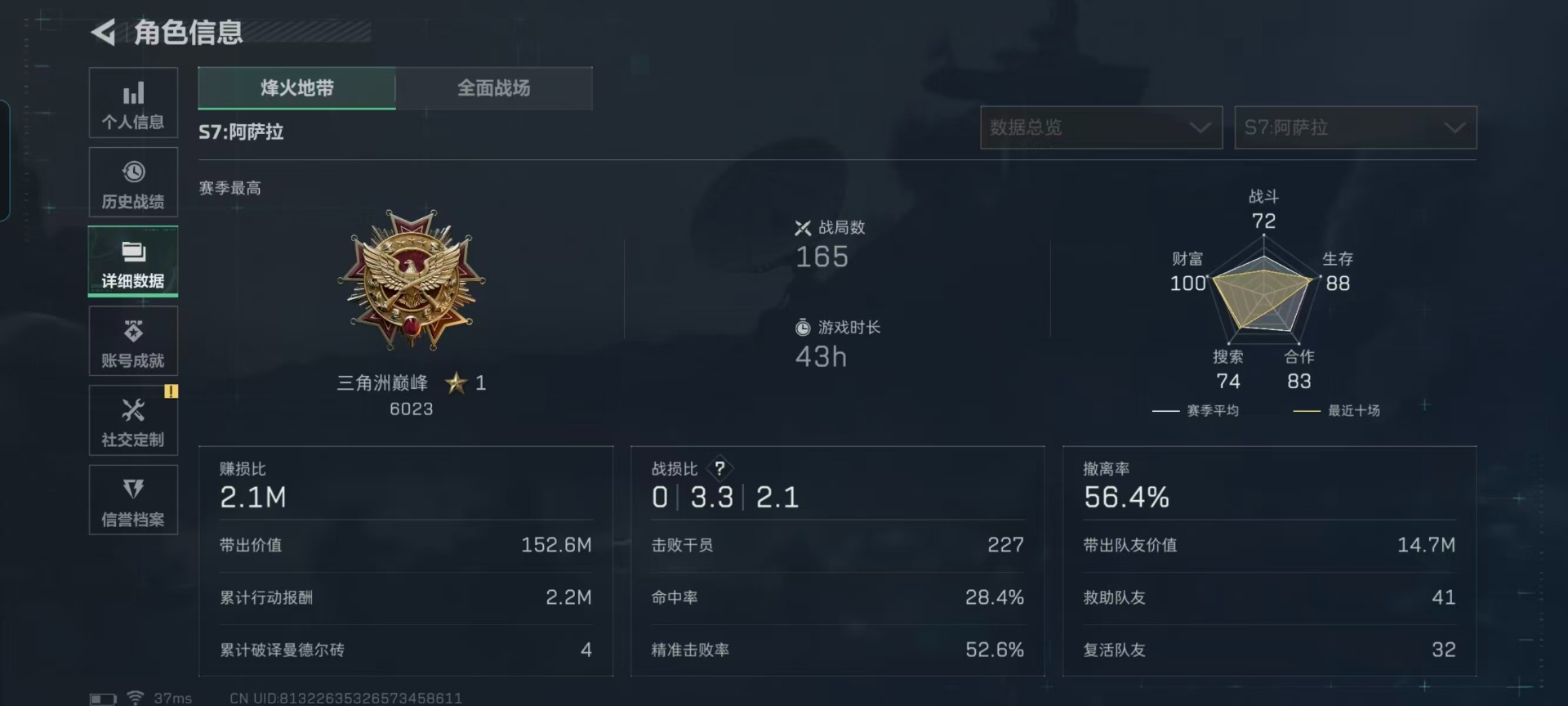 SJZCMW427653三角洲行动账号详情图27 SJZCMW427653三角洲行动账号详情图27