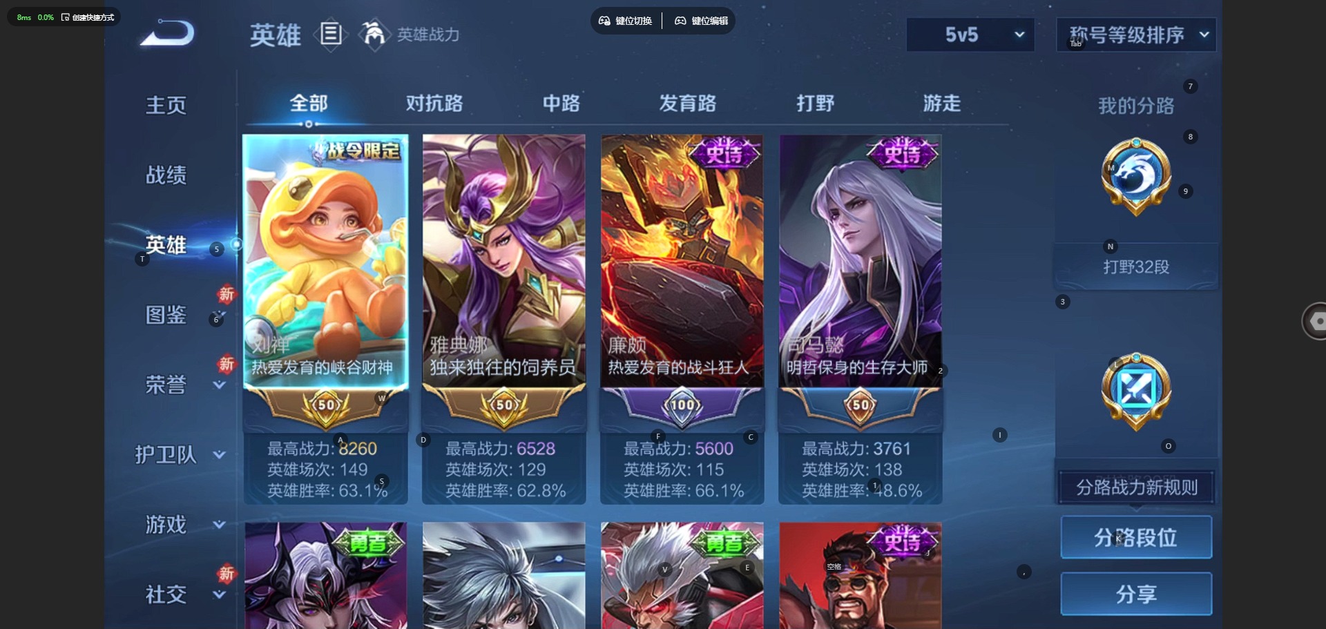 WZQM496244王者荣耀账号详情图5