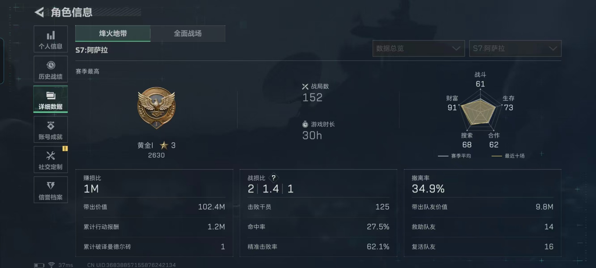 SJZQM426319三角洲行动账号详情图24