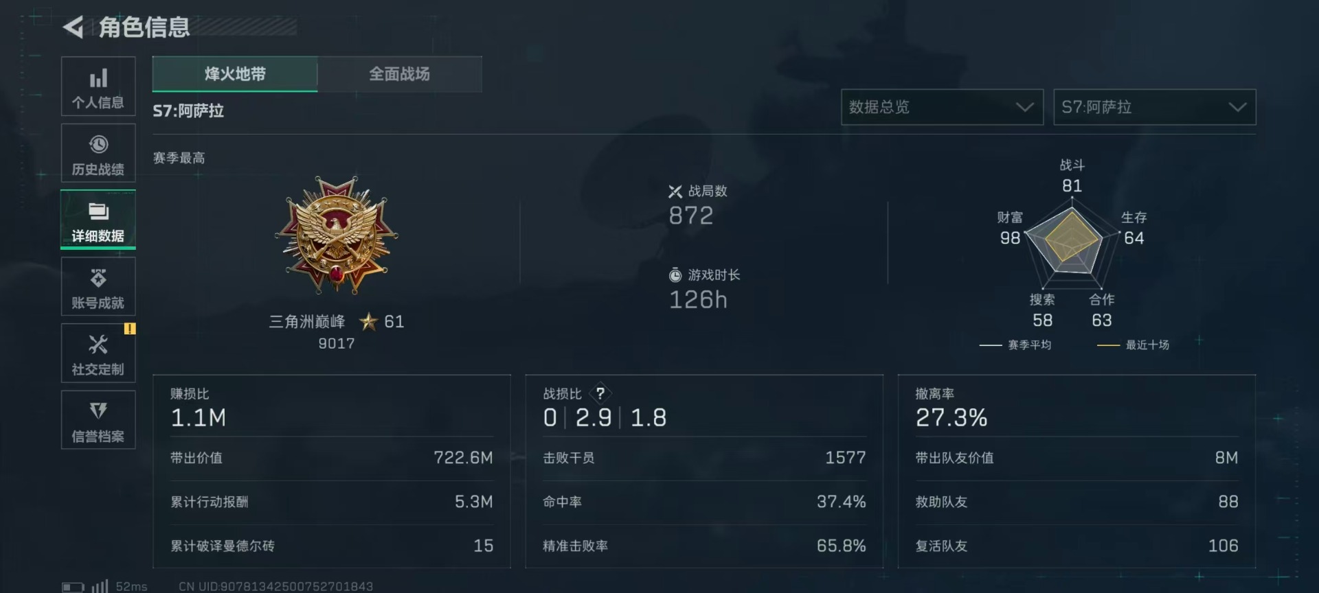 SJZQM426424三角洲行动账号详情图34 SJZQM426424三角洲行动账号详情图34