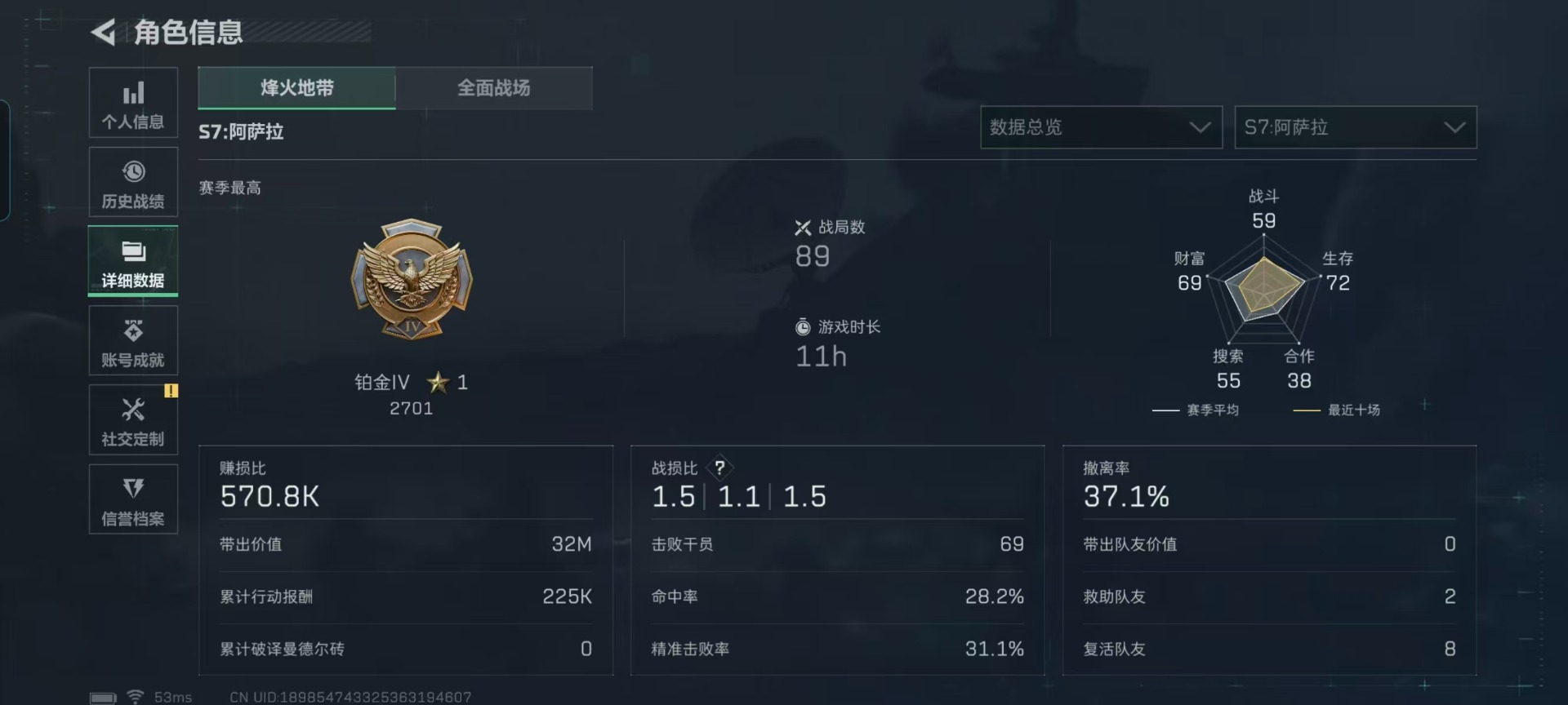 SJZCMW427341三角洲行动账号详情图15