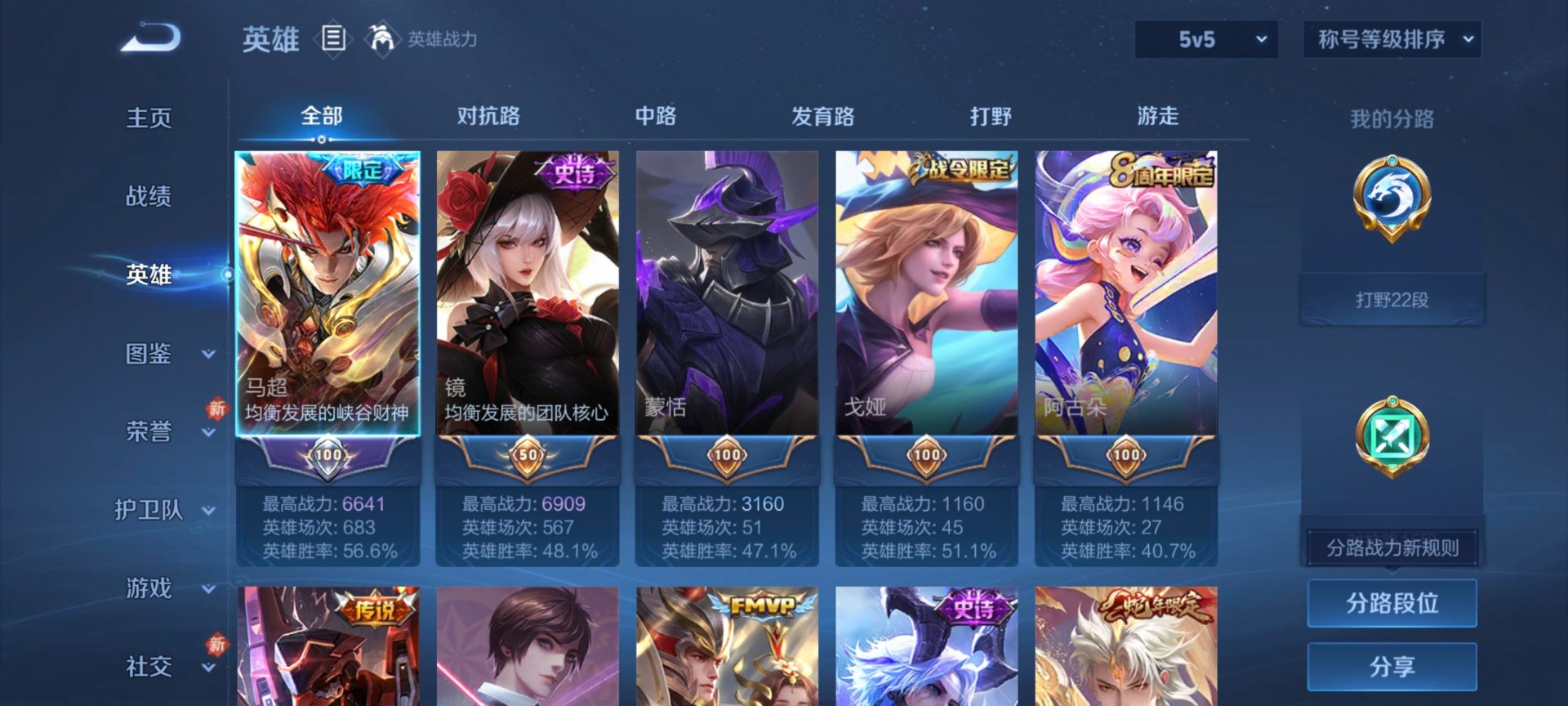 WZQM4100148王者荣耀账号详情图5